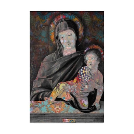Dean Russo 'Madonna And Child Abstract Color' Canvas Art,12x19